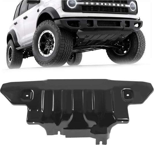 Front Bumper Skid Plate Compatible with 2021-2025 Ford Bronco Replacement for MB3C-6B629-CB