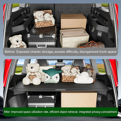 Cargo Cover Compatible with 2025 Toyota 4Runner Retractable Trunk Cover Security Shield Shade Replacement for 2025 Toyota 4Runner Accessories