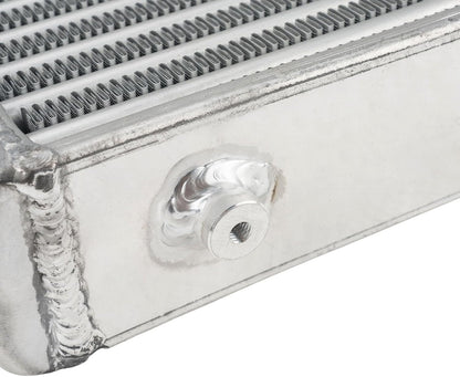 2.5" I/O Universal Aluminum Tube and Fin Front Mount Turbo Intercooler Overall Size 31" x 13" x 3"/Core Size: 23" x 10.5" x2.5"