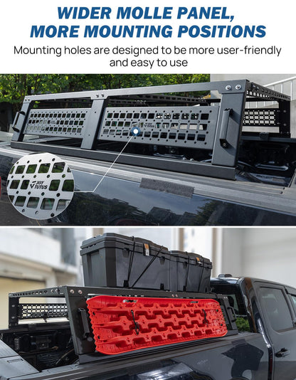 Overland Full Size Truck Bed Rack for Trucks Compatible with F150 F250 F350 Silverado Sierra Ram