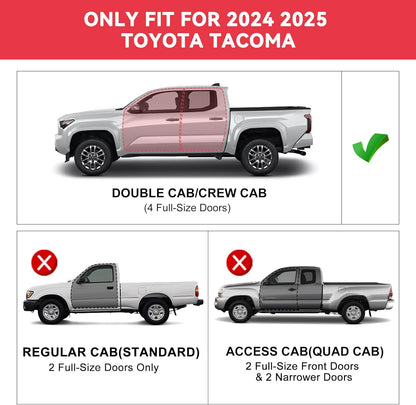 Running Boards Fit for Toyota Tacoma Double Cab 2024-2026