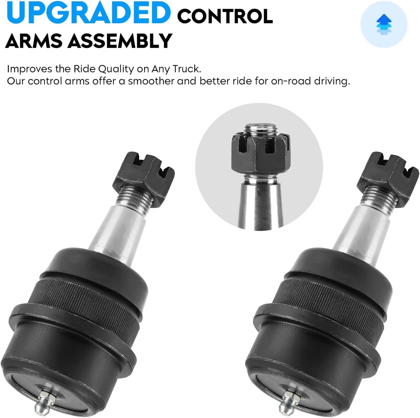 Front & Rear End Link Kit for Jeep Wrangler 2007-2017, Wrangler JK 2018, Driver & Passenger, Stabilizer/Sway Bar + Upper & Lower Ball Joint, Suspension DS300005 ES3624 ES800594 ES800593