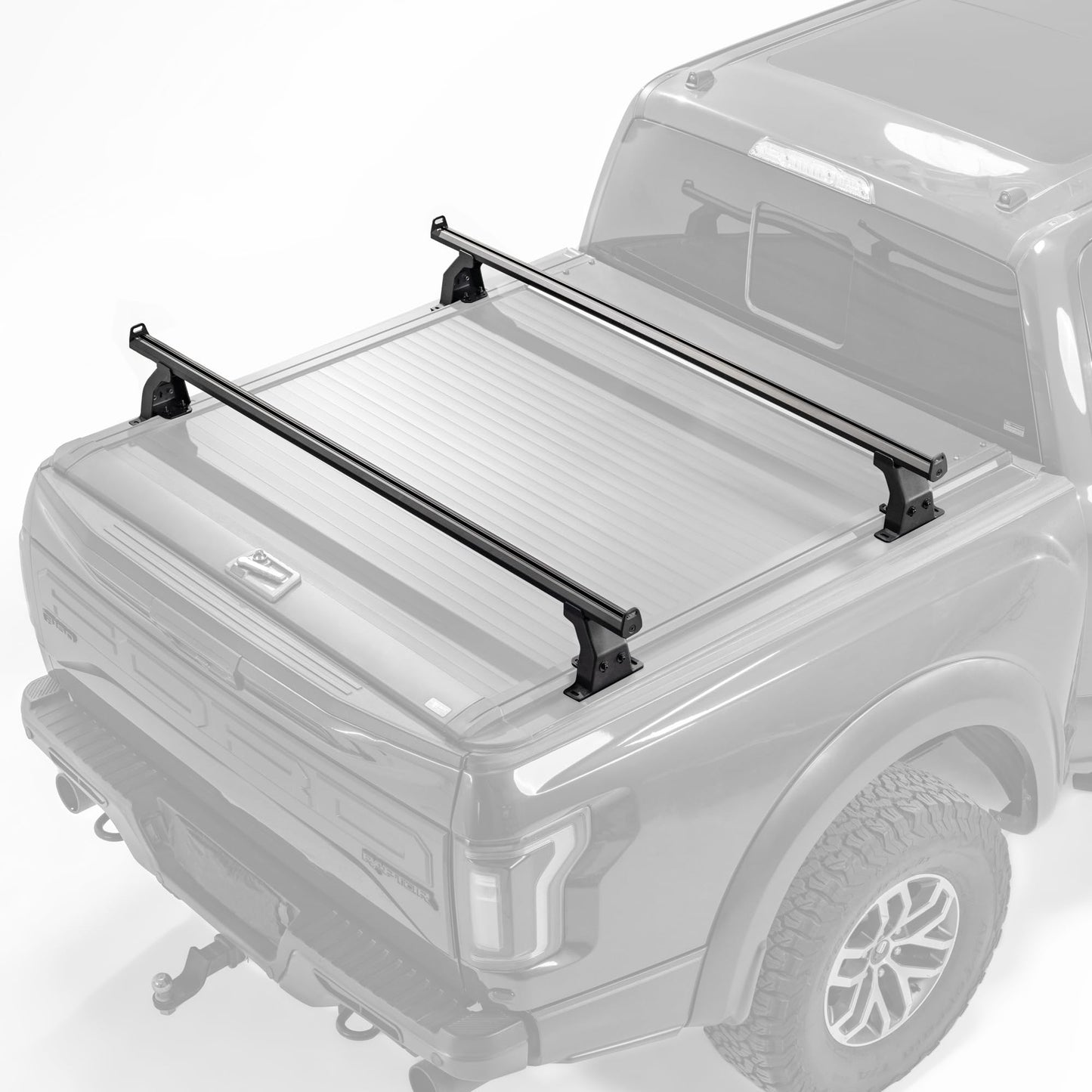 Adjustable Truck Bed Rack Cross Bars(2-Pack) for Mid-Size Trucks Compatible with Retractable Hard Tonneau Covers