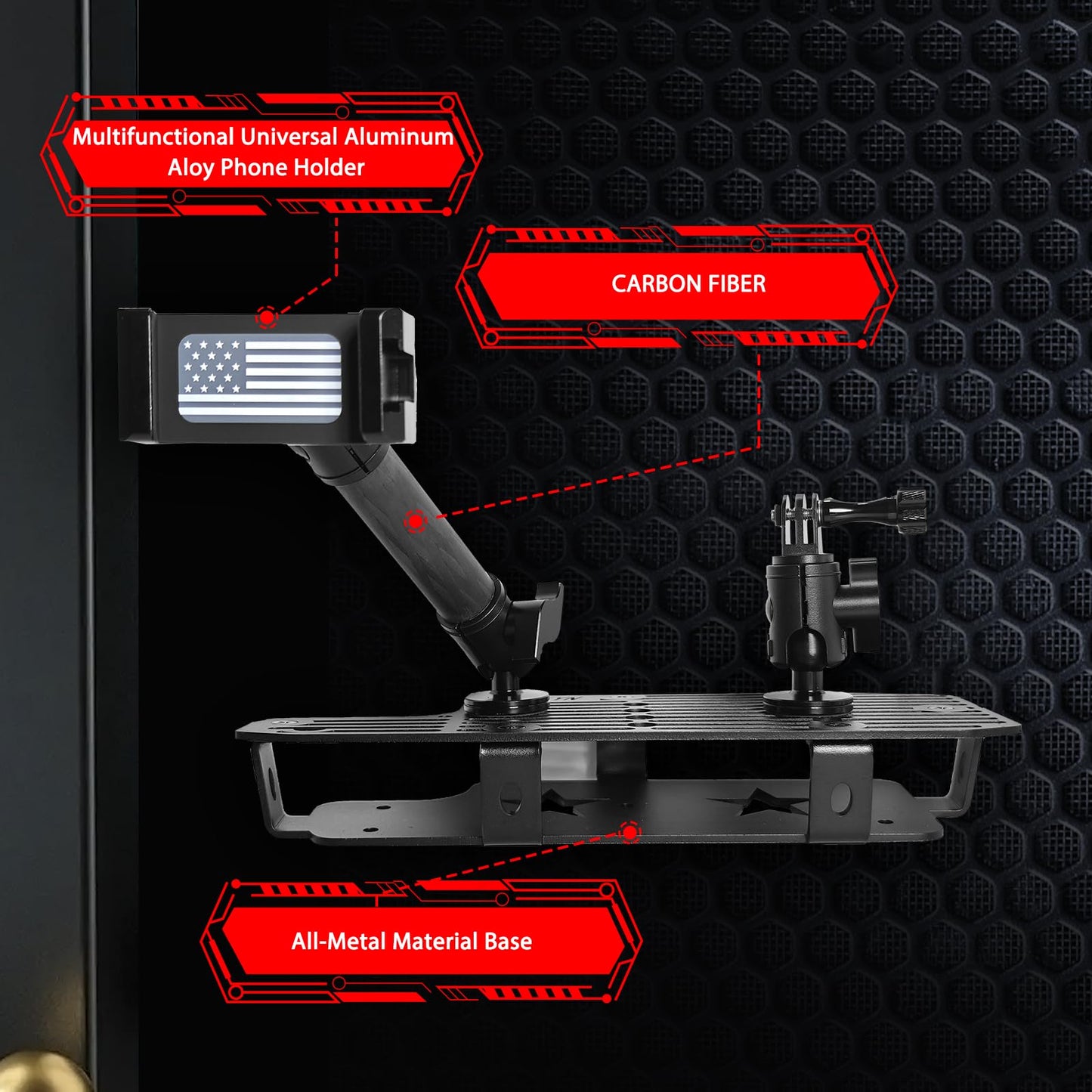 Metal Dash Platform Phone Holder for 2022 - 2026 Tundra & Sequoia