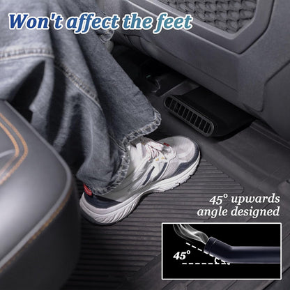 TOPINSTALL Plug-in Under Seat Vent Deflectors Compatible with 2021-2025 Ford Bronco 4 Doors, Cooler Summer Air Vent Extension for Rear Seat Passenger 2PCS (Fit for OEM & Regular Floor Mats)