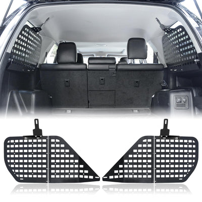 Rear Window Molle Panel Modular Storage Panel System with 4 Storage Bag for Toyota 4Runner 2010-2023