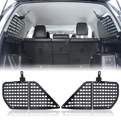 Rear Window Molle Panel Modular Storage Panel System with 4 Storage Bag for Toyota 4Runner 2010-2023