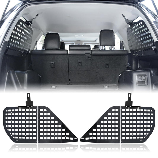 Rear Window Molle Panel Modular Storage Panel System with 4 Storage Bag for Toyota 4Runner 2010-2023