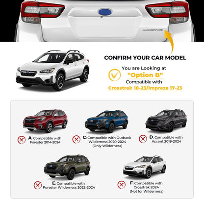 Lockable Car Roof Rack Cross Bars Compatible with Subaru Crosstrek 2018-2023 / Impreza 2017-2023, Aluminum Anti-Rust Cross Bar for Rooftop Cargo Carrier Luggage Kayak Canoe Bike Snowboard - OMOTOR