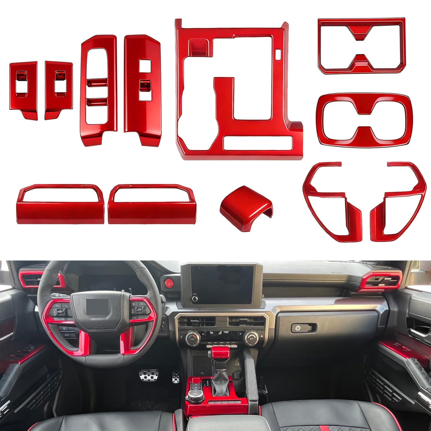 12Pcs Interior Decor for Toyota Tacoma 2024 - 2026