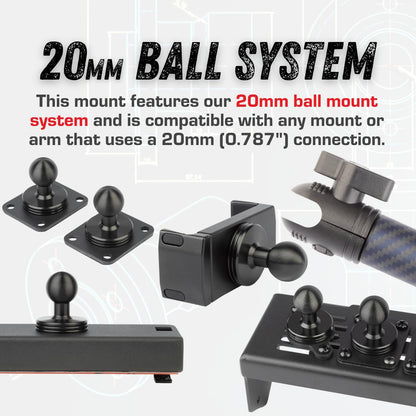 Metal Dash Phone Mount Compatible with 2016-2023 Toyota Tacoma