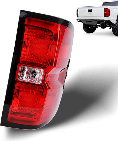 Tail Light Assembly for 2014-2019 Chevy Silverado & GMC Sierra - Left & Right Taillight with Bulb and Harness - OMOTOR