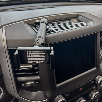 Multiple Device Metal Dash Mount Cell Phone Holder Compatible with 2019+ RAM Truck 1500, 2500, 3500, TRX, RHO