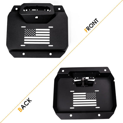 BESTAOO Spare Tire Carrier Delete Filler Plate Tramp Stamp Tailgate Vent-Plate Cover with Aluminum for Ford Bronco 2021 2022 2023 2024 2025 2/4 Door Accessories