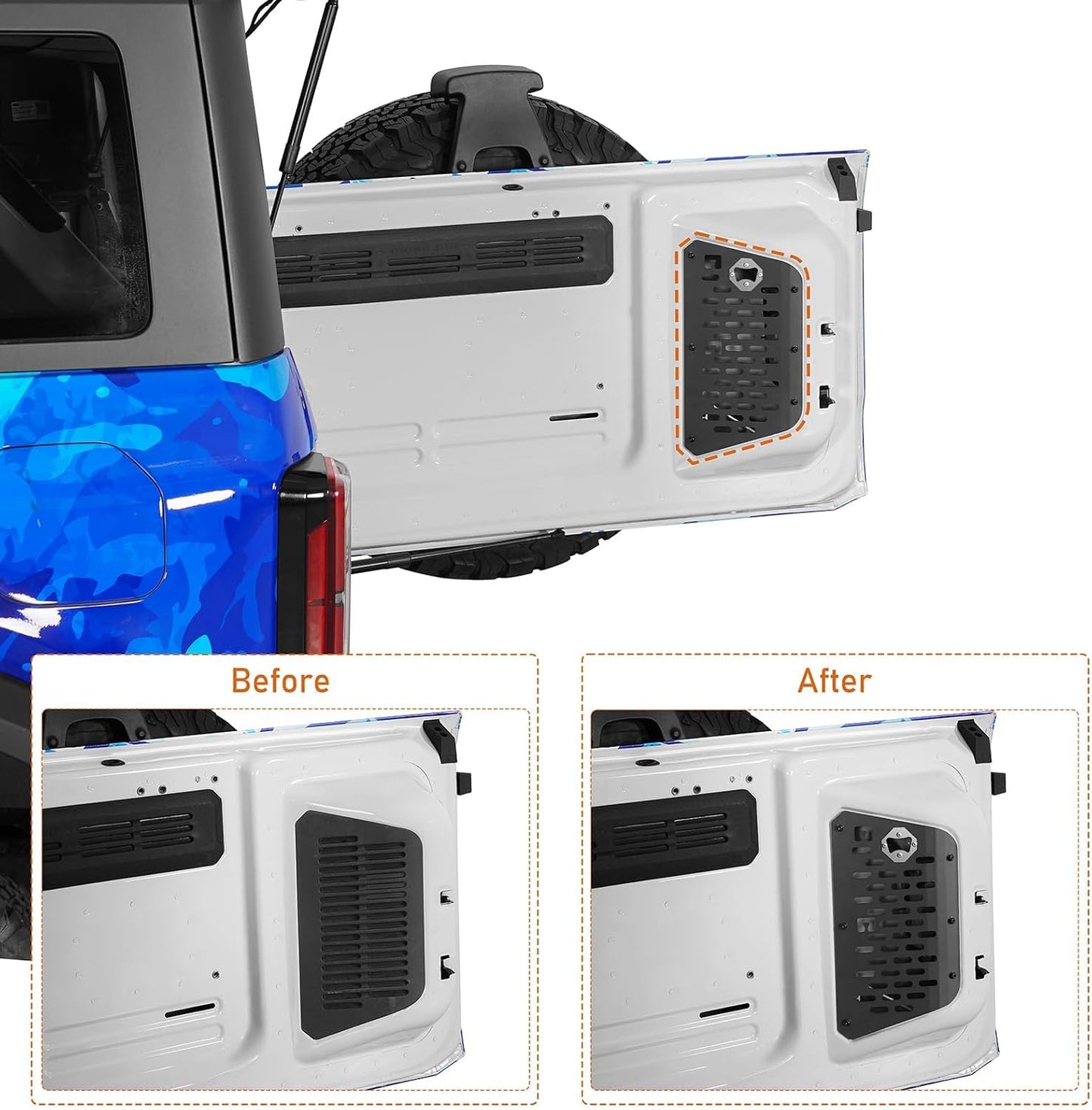Tailgate Exhaust Vent Cover for 2021-2026 Ford Bronco(Exclude Bronco Sport )