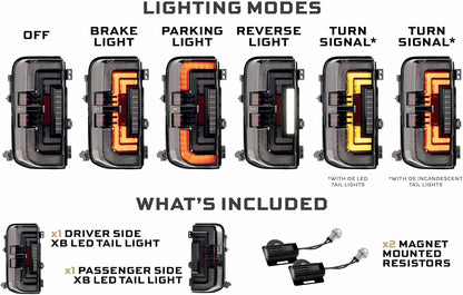 Morimoto XB LED Smoked Taillights for Ford Bronco 21+ (LF750)