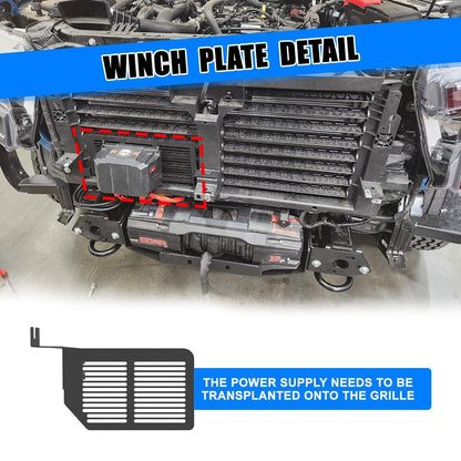 Winch Mounting Plate for 2024-2026 Ford Ranger (Excl. Raptor/Diesel Engine)