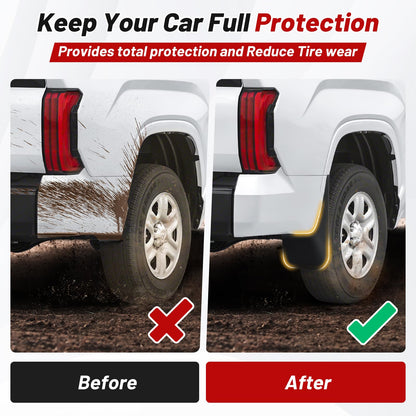 4PCS All-Weather Sunsdrew Mud Flaps for Toyota Tundra 2022-2026 (Not fits SR Models)
