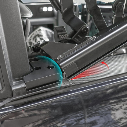Side Window Guides Rail Clip Protector Compatible with for 2021 - 2026 Ford Bronco 4 Door