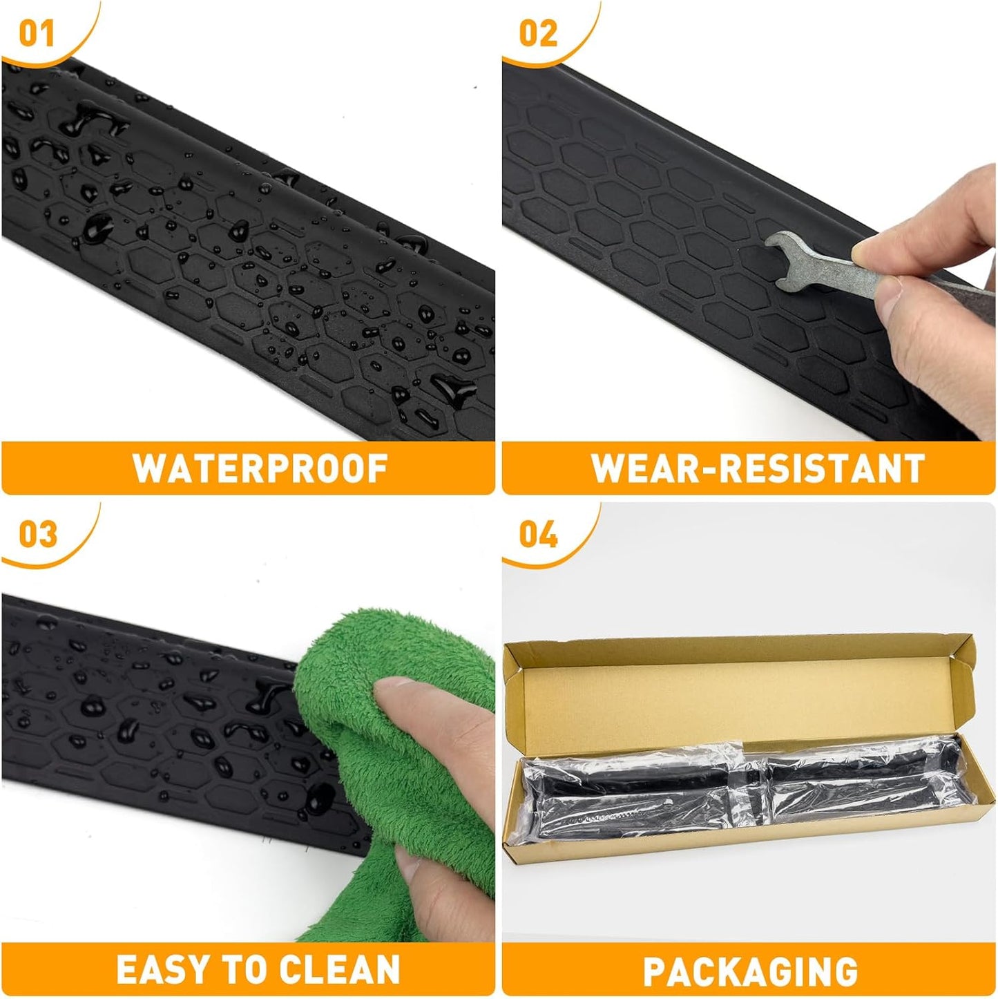 TPE Door Sill Guards Compatible with 2024 2025 Toyota Land Cruiser Prado 250 J250 LC250