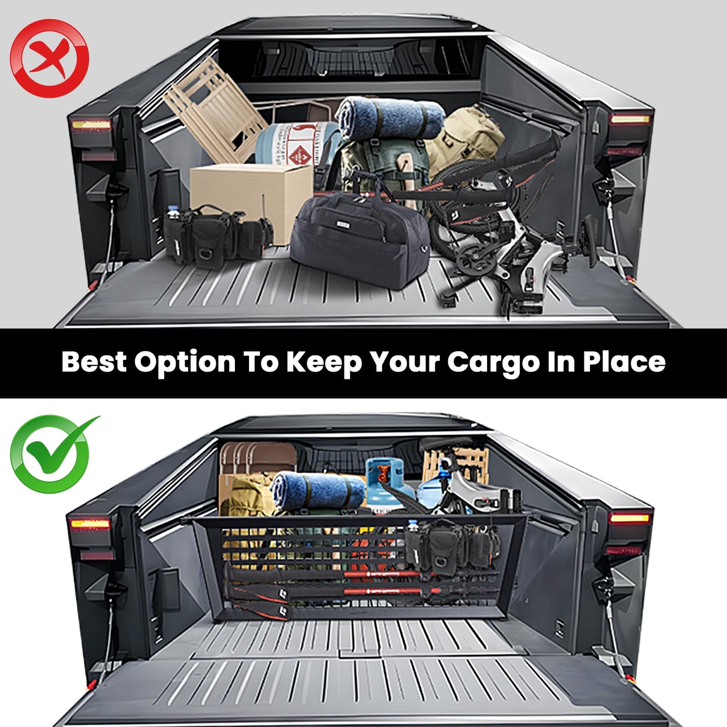 Truck Bed Divider for Tesla Cybetruck Accessories 2023-2026 (NOT for 2026 Dual Motor AWD)