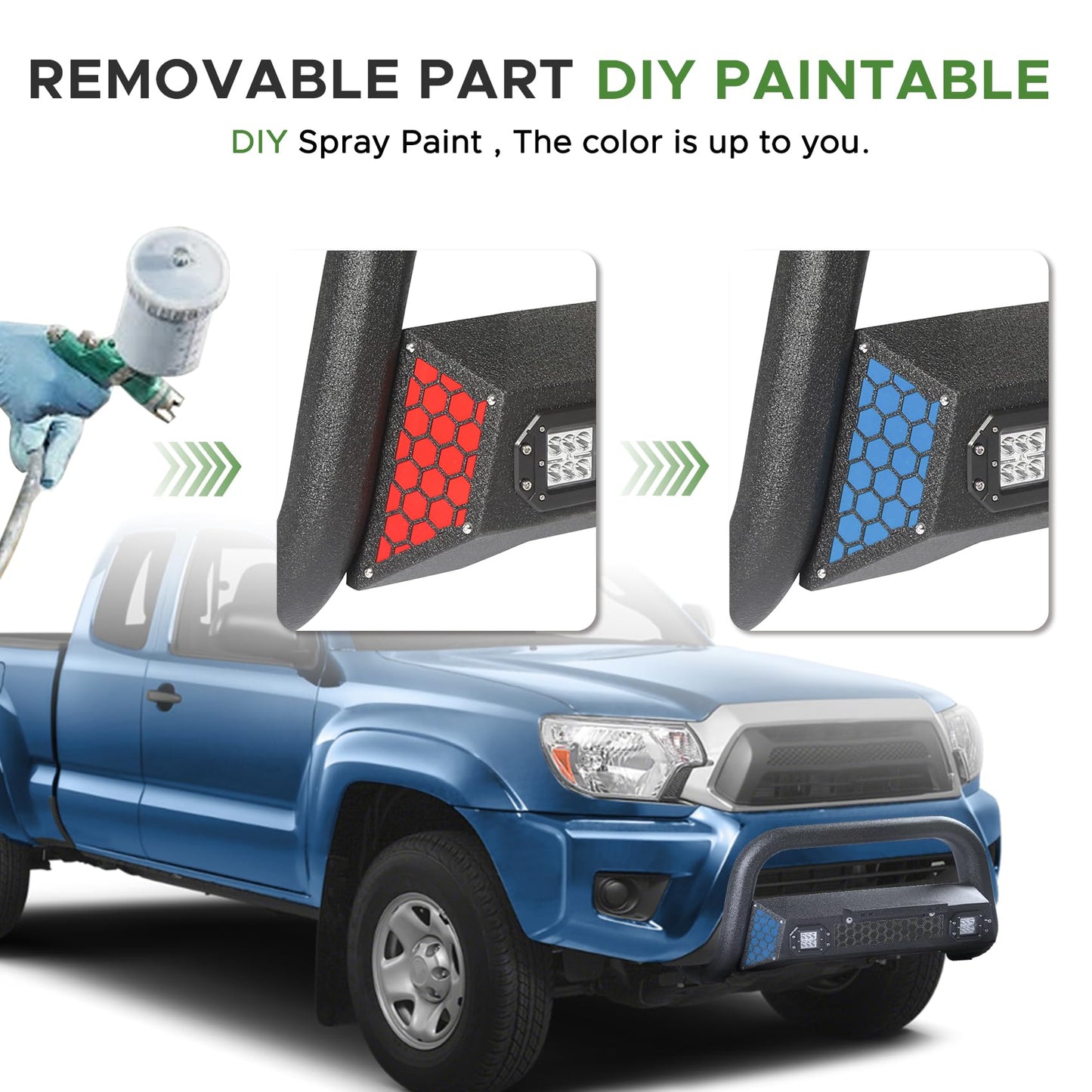 Bull Bar Fit with LED Light & w/License Plate Bracket for Toyota Tundra 2022-2026  (Note:Doesn't fit Front Radar Models)