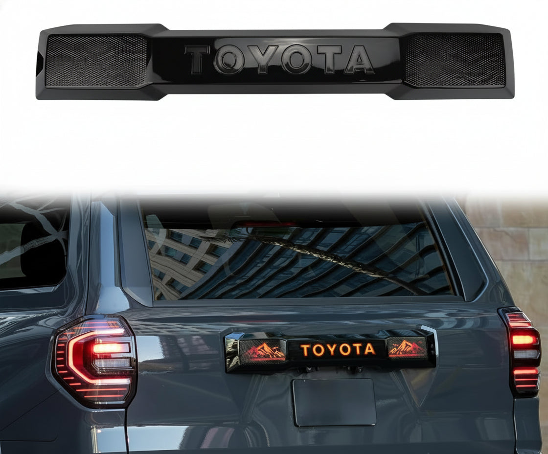 LED Trunk Tail Light for 2025 2026 Toyota 4Runner, Dynamic Flowing Turn Signal, Width Tailgate Ambient Lighting with Snow Mountain, Plug and Play, 2025 4Runner Accessories