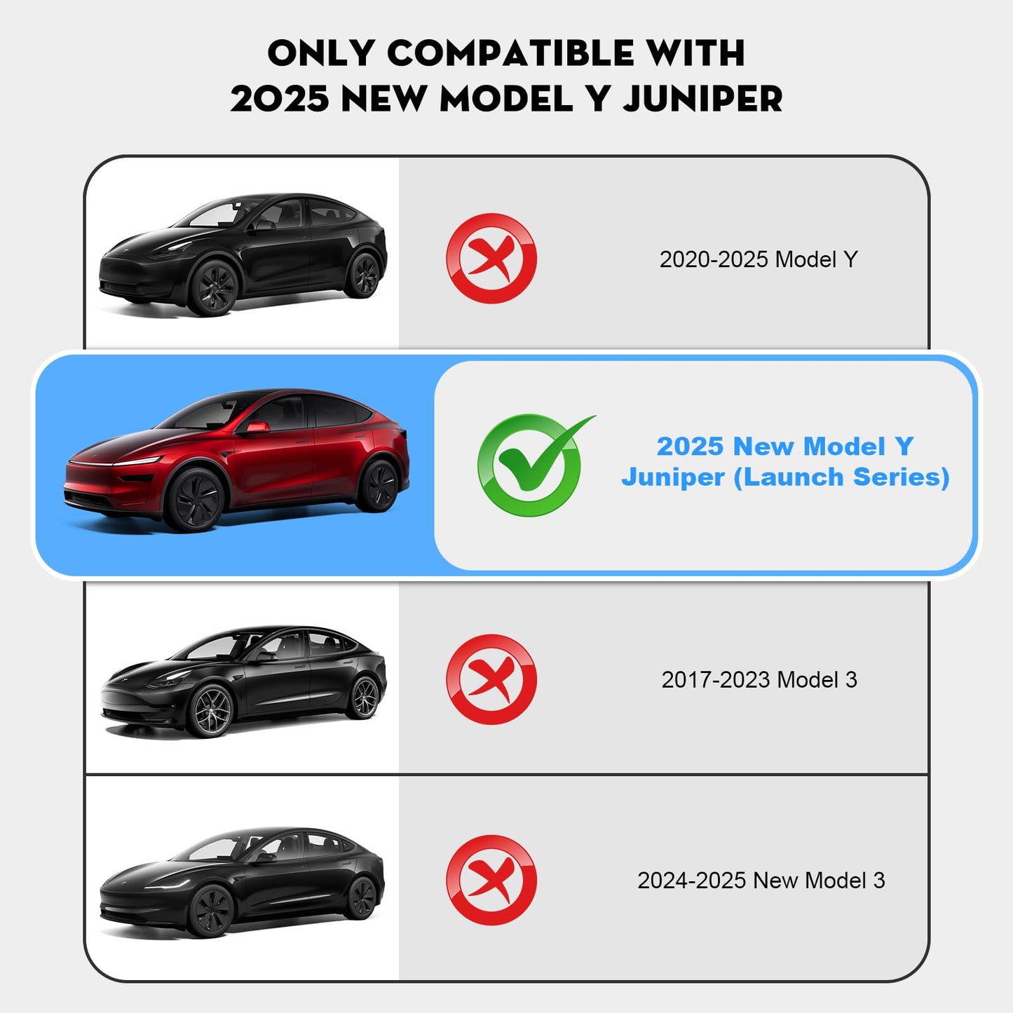 Rear Seat Back Protector for Tesla Model Y/ 3 2026 [Upgraded TPE]