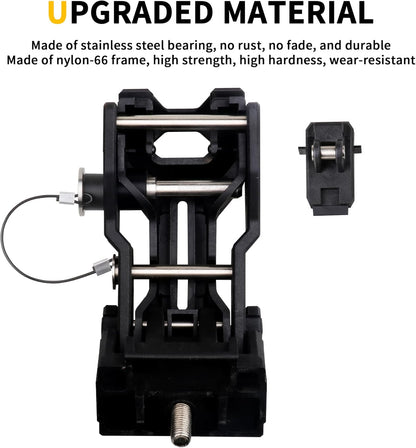 Locking Hood Latch Hood Lock Compatible with 2018-2025 Jeep Wrangler JL 4XE Gladiator JT Hood Latches Kit Hood Catch Replacement Accessories, Eliminate Hood Flutter, 2X Keys, 1 Pair