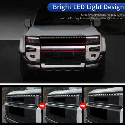 Front Grille Decorative Light Bar for 2024 - 2026 Toyota Land Cruiser 250 & 1958 Prado Lc250