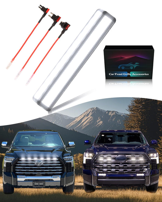 Front Bumper LED Raptor Grill Light for 2019-2025 Toyota Tundra