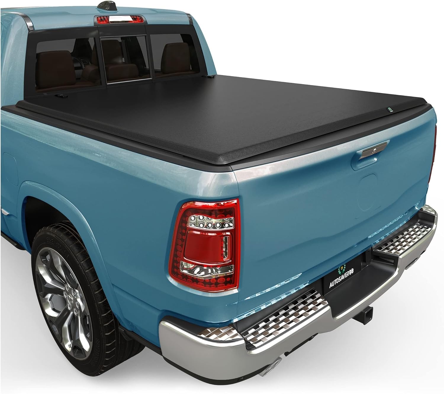 Truck Bed Tonneau Cover Compatible with 2009-2024 Dodge Ram 1500 (Classic & New) 5.7ft/6.4ft Bed Without Rambox