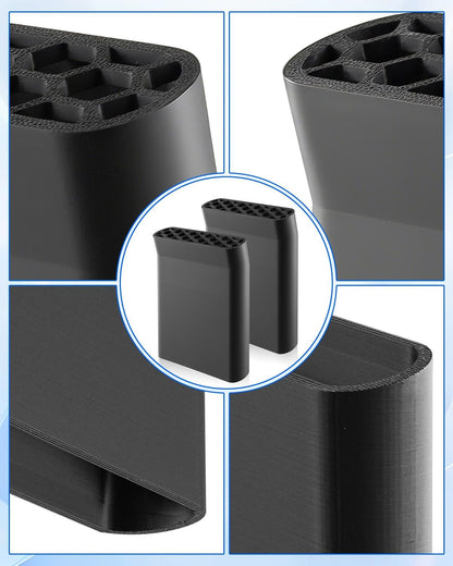 2 Pcs Under Seat Vent Deflectors Compatible with Ford F150 Lightning Raptor 2015-2024, Rear AC Vent Directional Extenders
