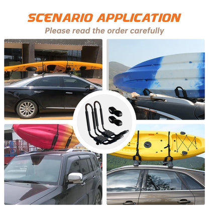 Heavy-Duty J-Bar Kayak Roof Rack for Canoes and SUVs
