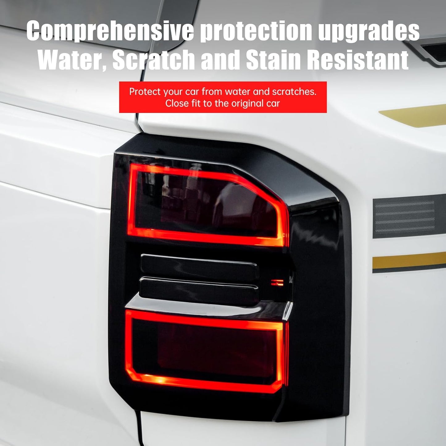 Smoked Tail Light Cover for 2024-2025 2026 Toyota Land Cruiser 250&1958 Prado LC250 J250