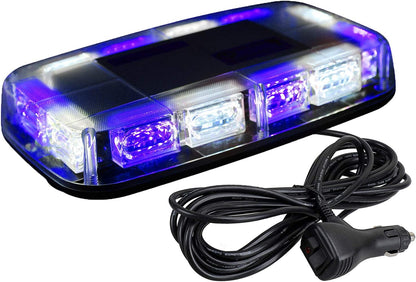 48 LED Magnetic Roof Top Strobe Light Bar for 12-24V - High Visibility Emergency Warning Light for Trucks, Snow Plows, Construction Vehicles - OMOTOR