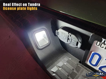 18PCS Super Bright White Interior LED Light Kit Package for 2007-2021 Toyota Tundra + Cargo Lights + License Plate Lights and Install Tool