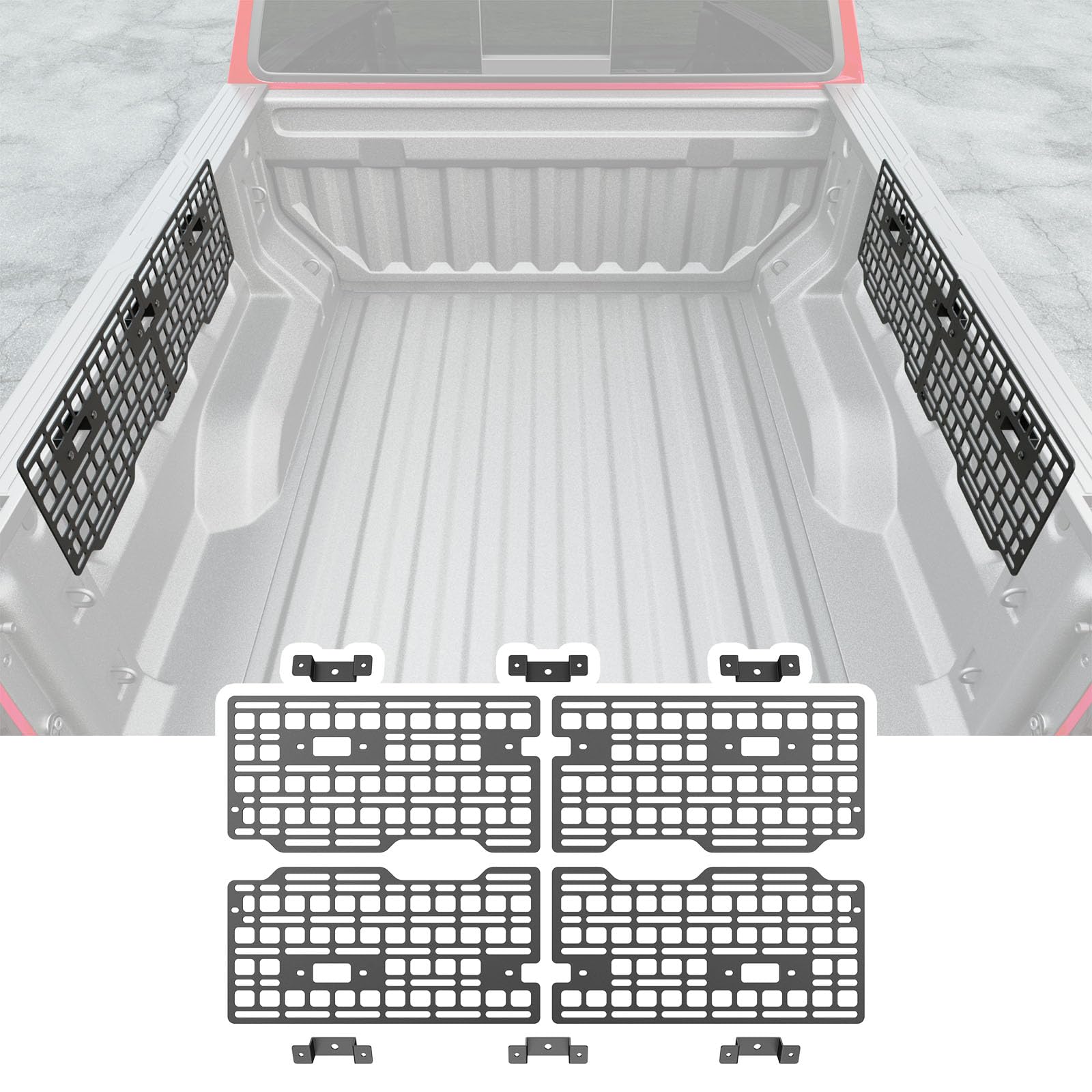 5FT Side Bed Molle Panel Compatible with 23-26 Chevy Colorado