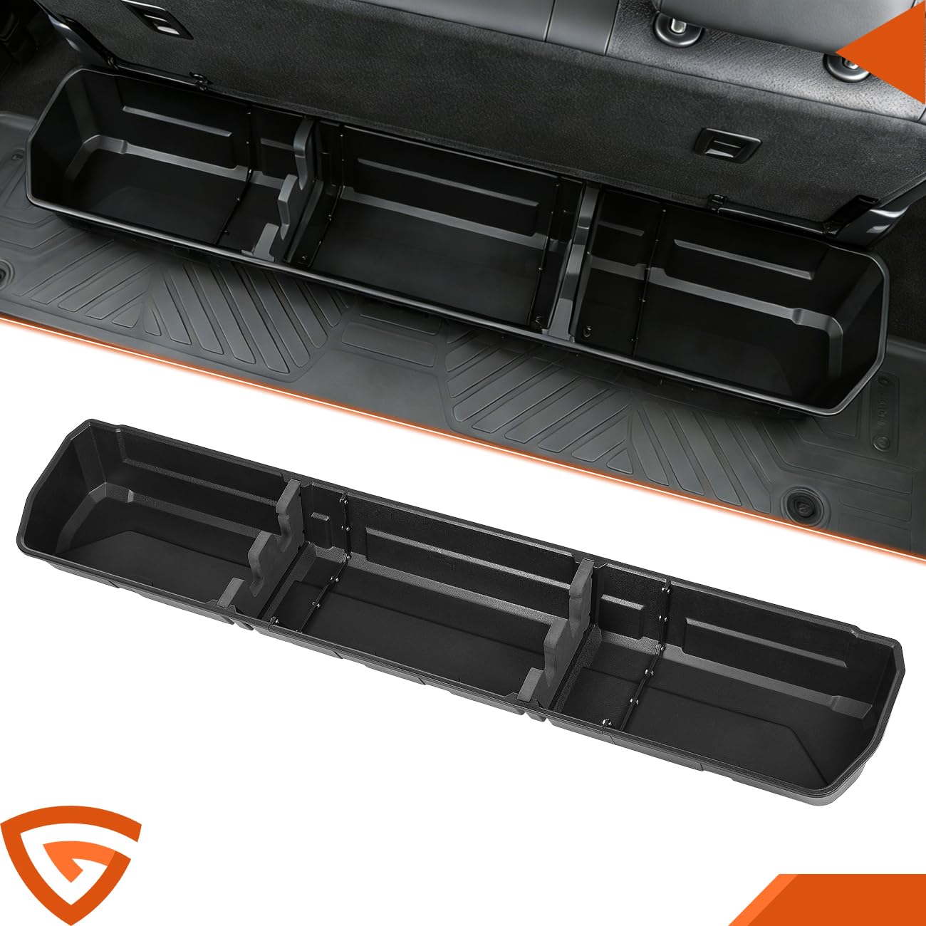 GEARLAST 56 inch Truck Bed Cargo Box, Truck Bed Organizers and Storage,Truck Bed Storage System with Isolation Netting and Tarpaulin, Tailgate-slide Design for Effortless Loading/Unloading