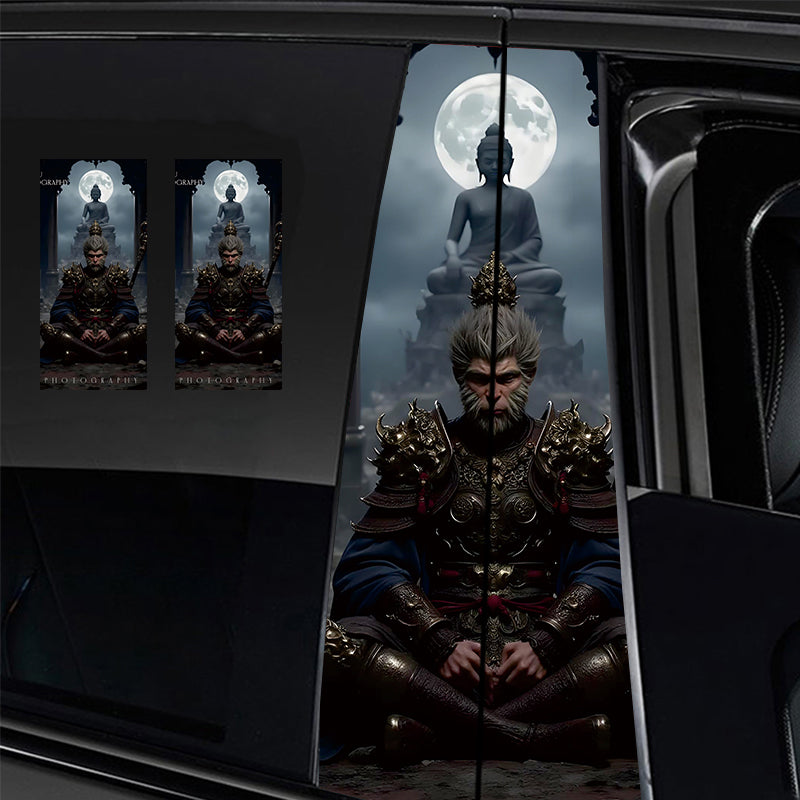 Universal Car Center B Pillar Sticker - Black Myth Wukong - OMOTOR