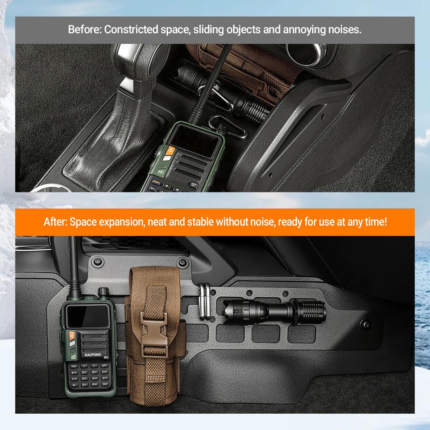 Passenger Side Molle Panel Compatible with 2021-2025 Ford Bronco 2/4 Door