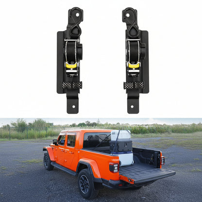 2PCS Retractable Ratchet Strap for 2020–2026 Jeep Gladiator — OMOTOR