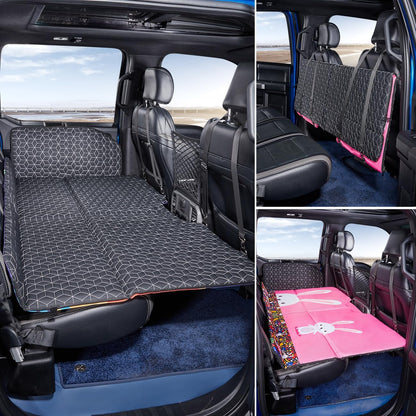 Back Seat Extender Truck Bed Mattress Car Camping Air Mattress for F150/RAM 1500/Silverado - OMOTOR