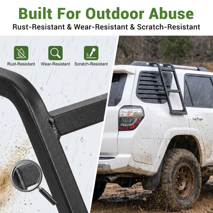 Magnetic Aluminum Rear Window Ladder for Toyota 4Runner 2010-2024