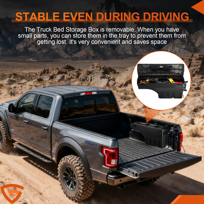 Truck Bed Swing Toolbox for Ford F-150 2015-2025, 30L