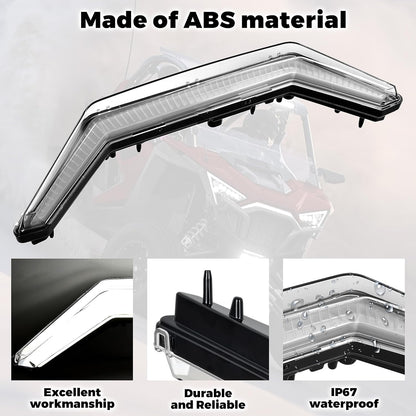 SAUTVS Front Accent Light for Polaris RZR PRO XP/PRO R/RZR Turbo R 2020-2024, LED Center Grill Light Front Signature Lamp Accessories (1PCS, Replace #2884346)