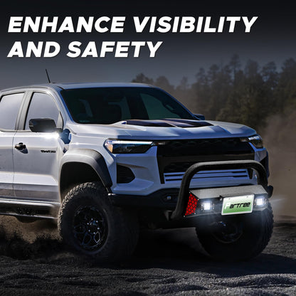 Bull Bar Fit for Chevy Colorado 2015-2026 with LED Light & w/License Plate