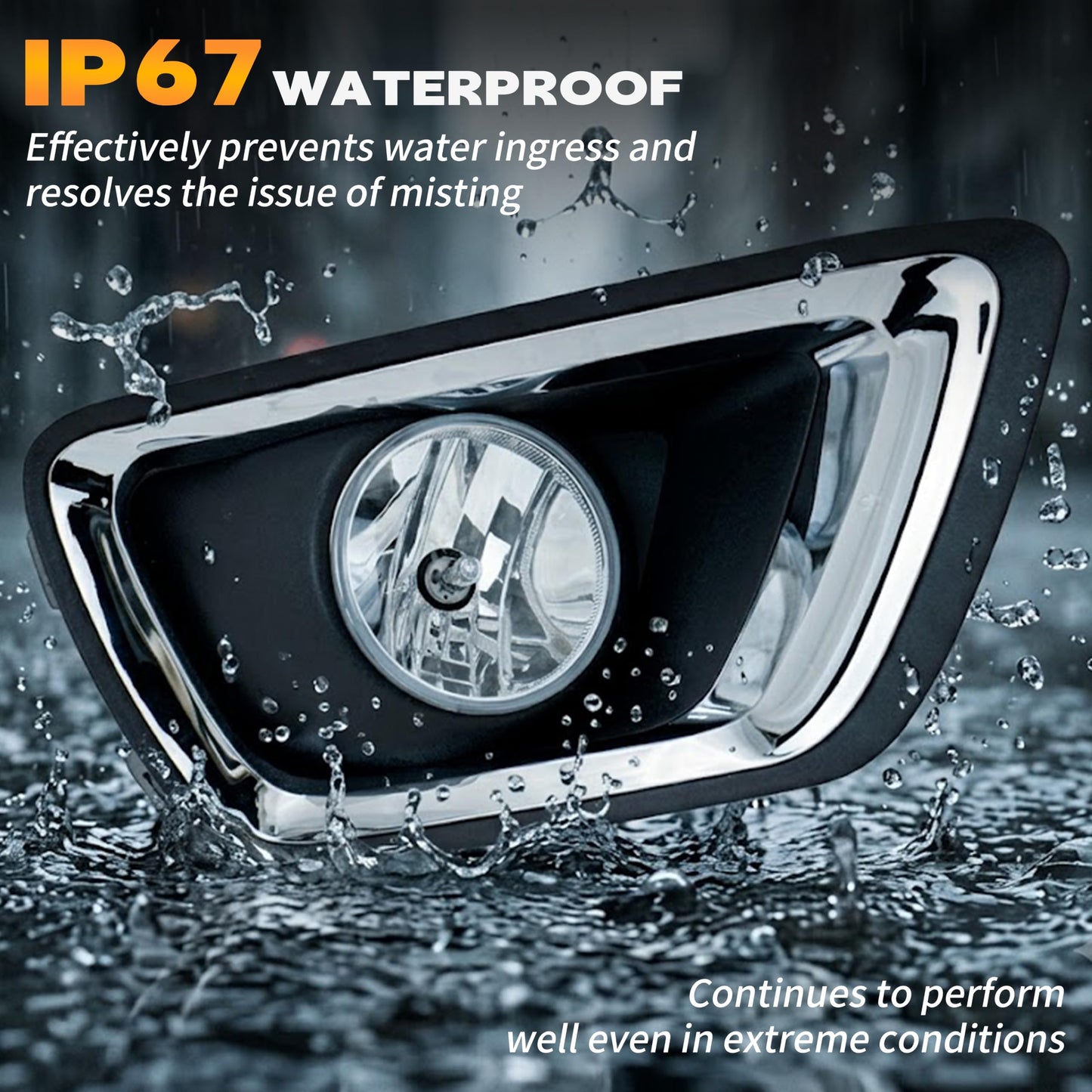 Fog Lights For Chevy Colorado 2015-2019 , Clear Lens, IP67 Waterproof