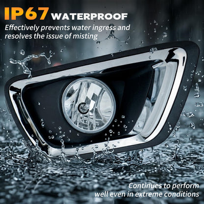 Fog Lights For Chevy Colorado 2015-2019 , Clear Lens, IP67 Waterproof