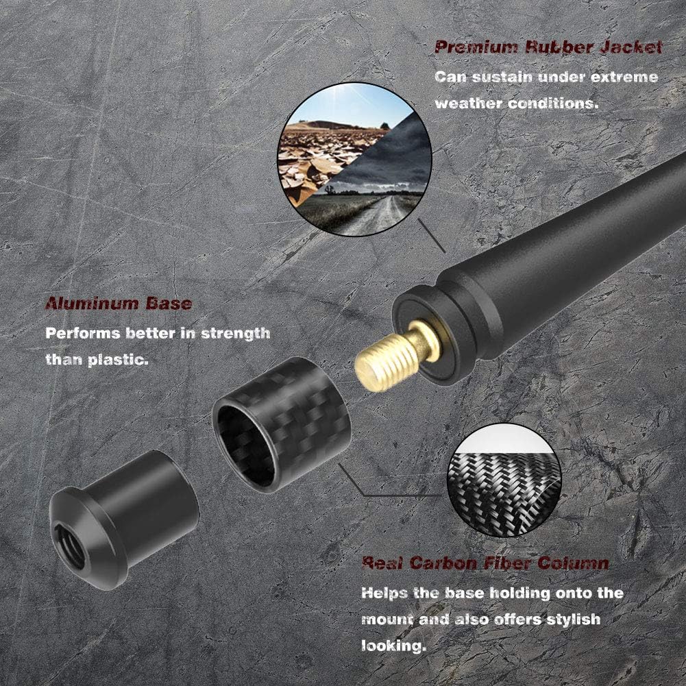 13 Inch Antenna for Jeep Wrangler JL JK JLU JKU Gladiator Rubicon Sahara 2007-2022